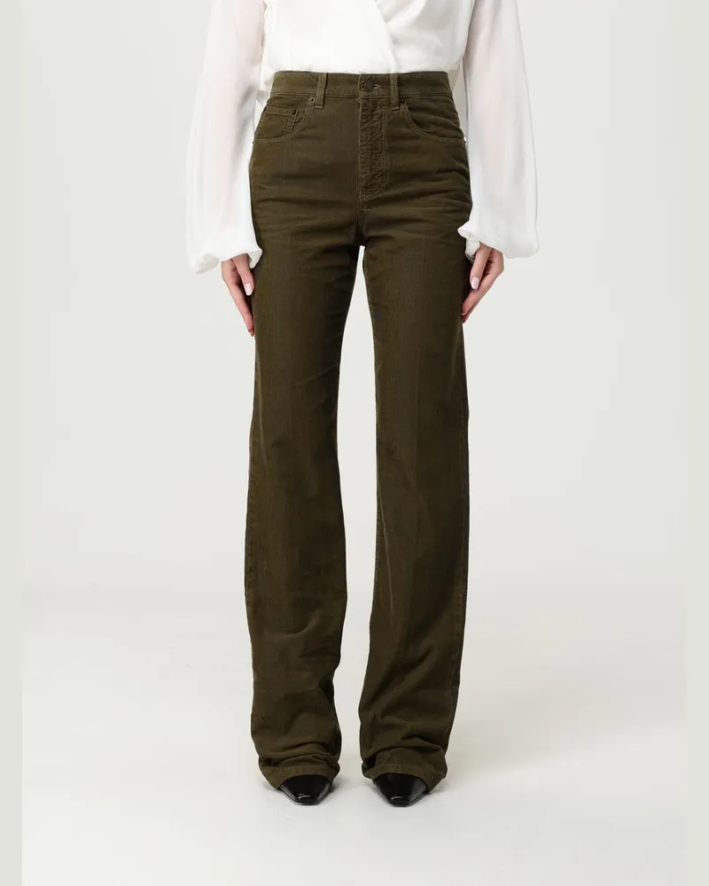 Saint Laurent Hose damen Kaki