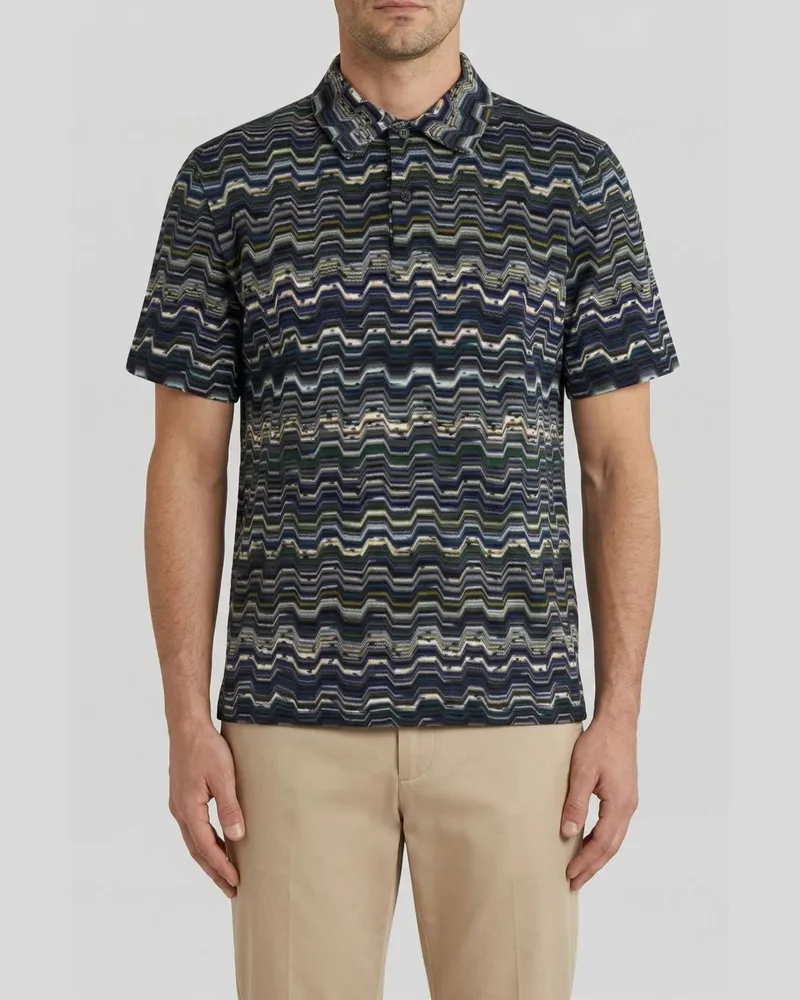 Missoni Polo herren Blau