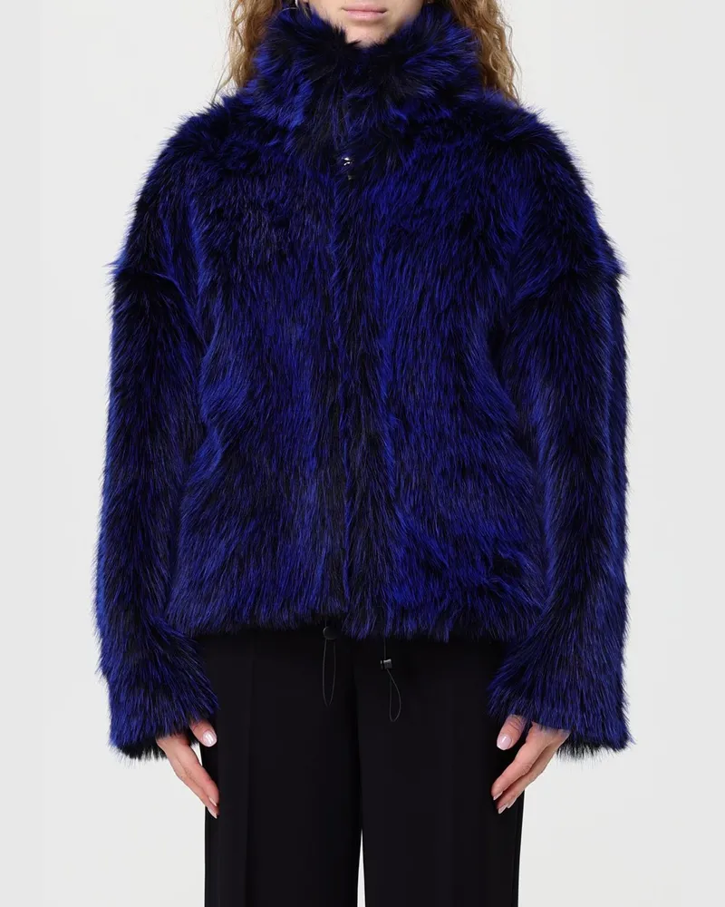 Just Cavalli Pelzmantel damen Blau