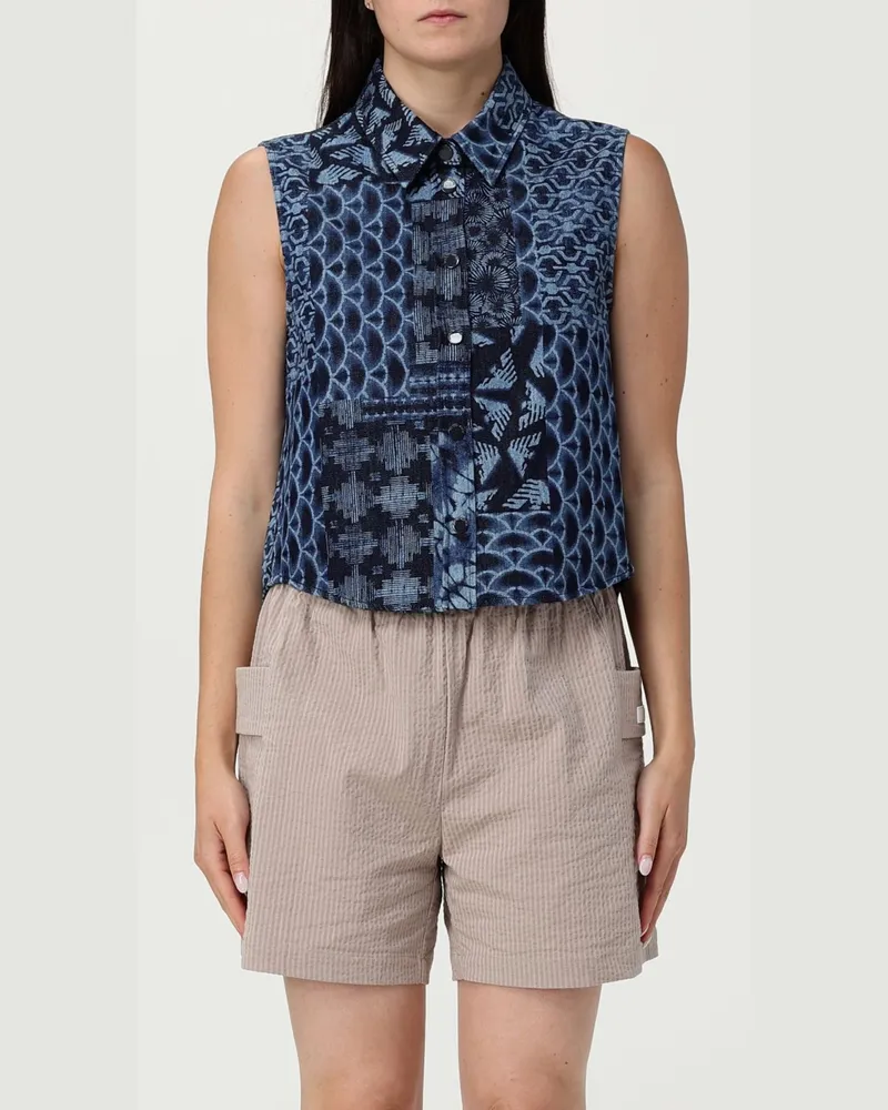 Emporio Armani Hemdbluse damen Blau