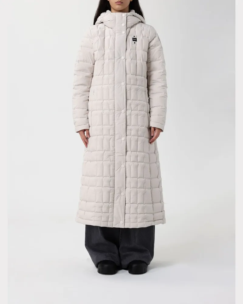 Blauer Jacke damen Weiß