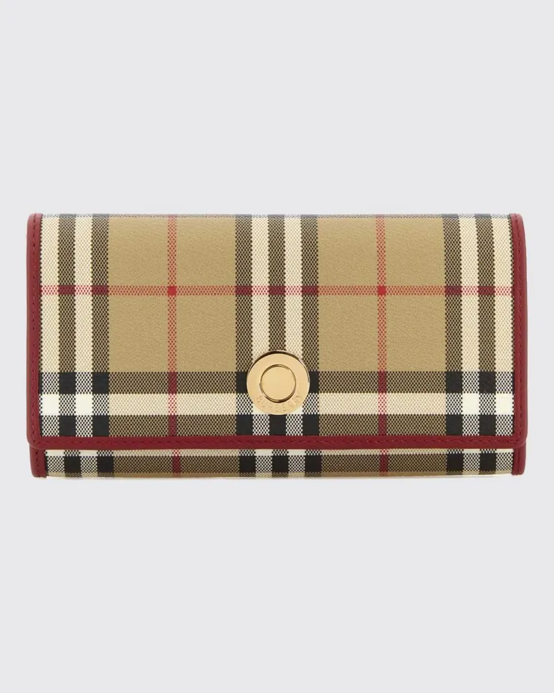 Burberry Geldbörse damen Burgunderrot