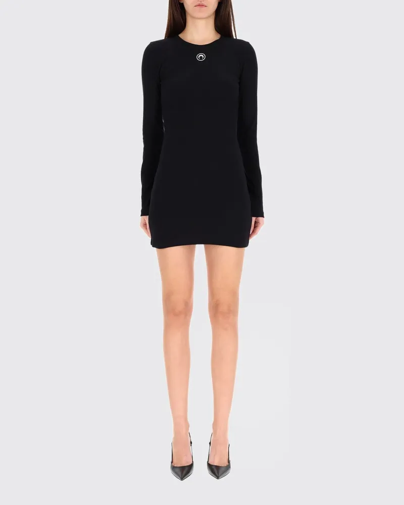 Marine Serre Kleider damen Schwarz