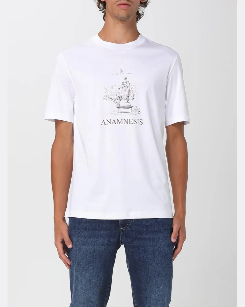 Brunello Cucinelli T-shirt herren Weiß