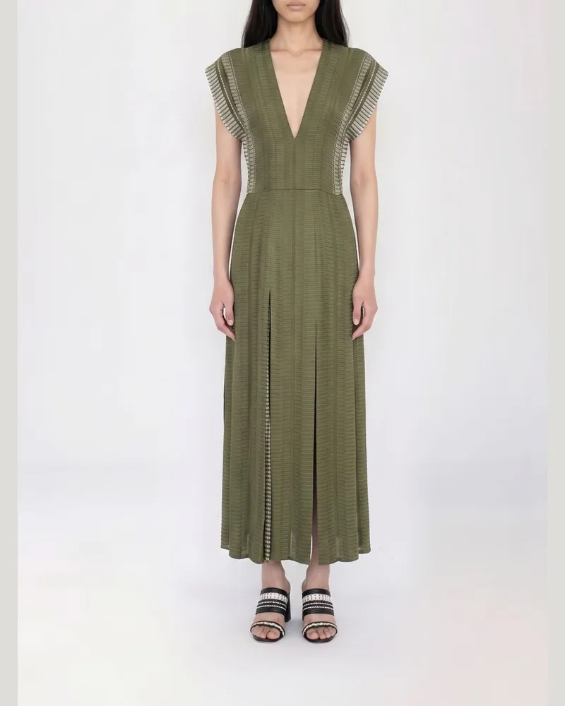 Zeus + Dione Kleid damen Kaki