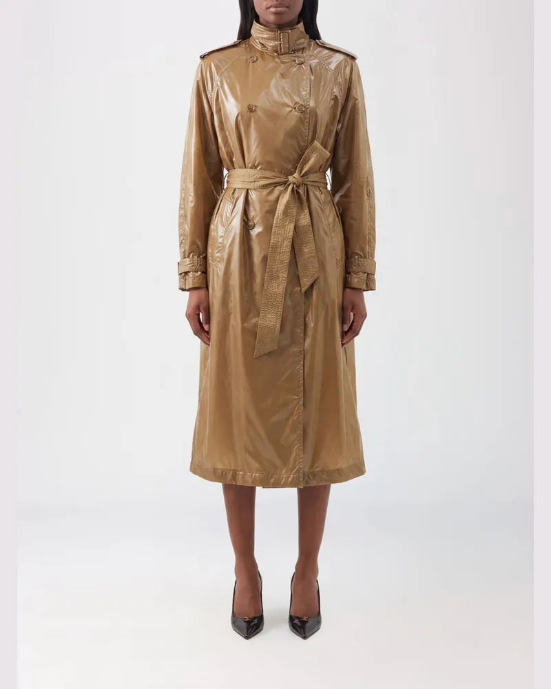 Saint Laurent Zweireihiger Trenchcoat Braun