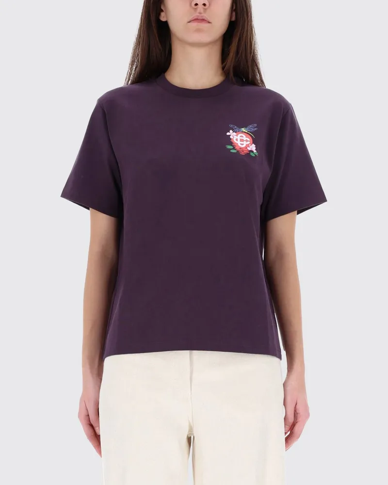 Casablanca Paris T-shirt damen Violett