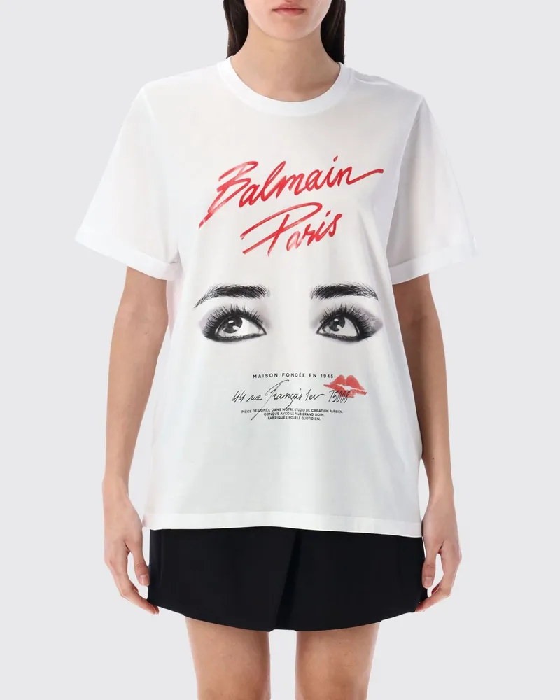 Balmain T-shirt damen Weiß