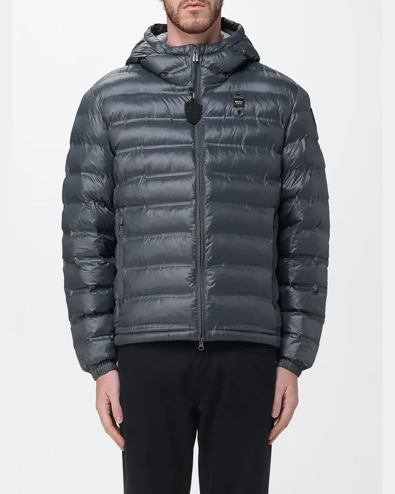 Blauer Jacke herren Grau