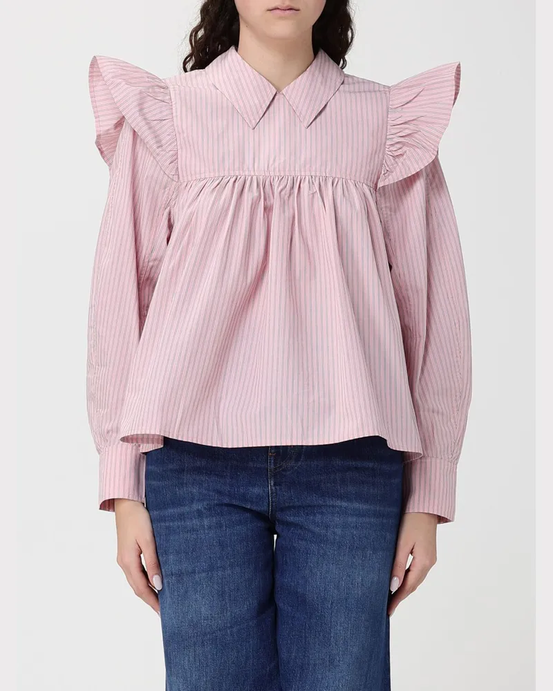 Ganni Top damen Pink