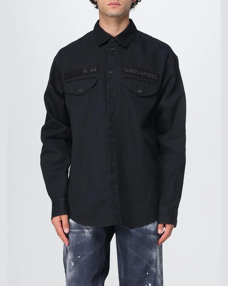 Dsquared2 Hemd herren Schwarz