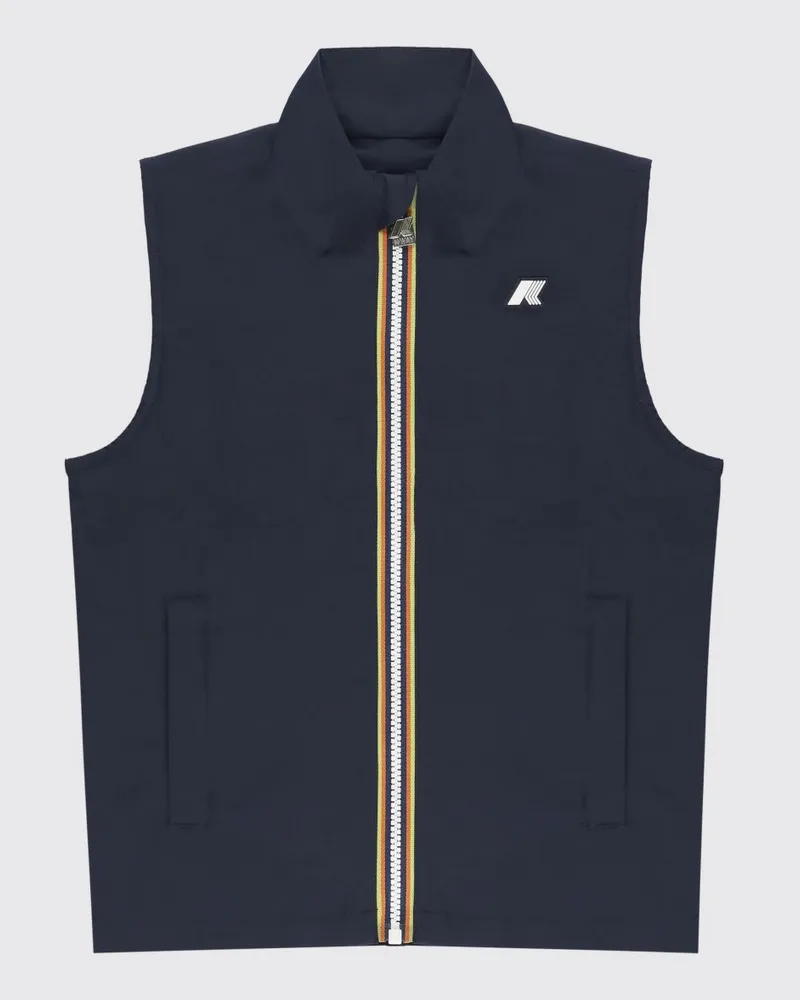 K-Way Weste aus technischem Gewebe mit Logo von Blau