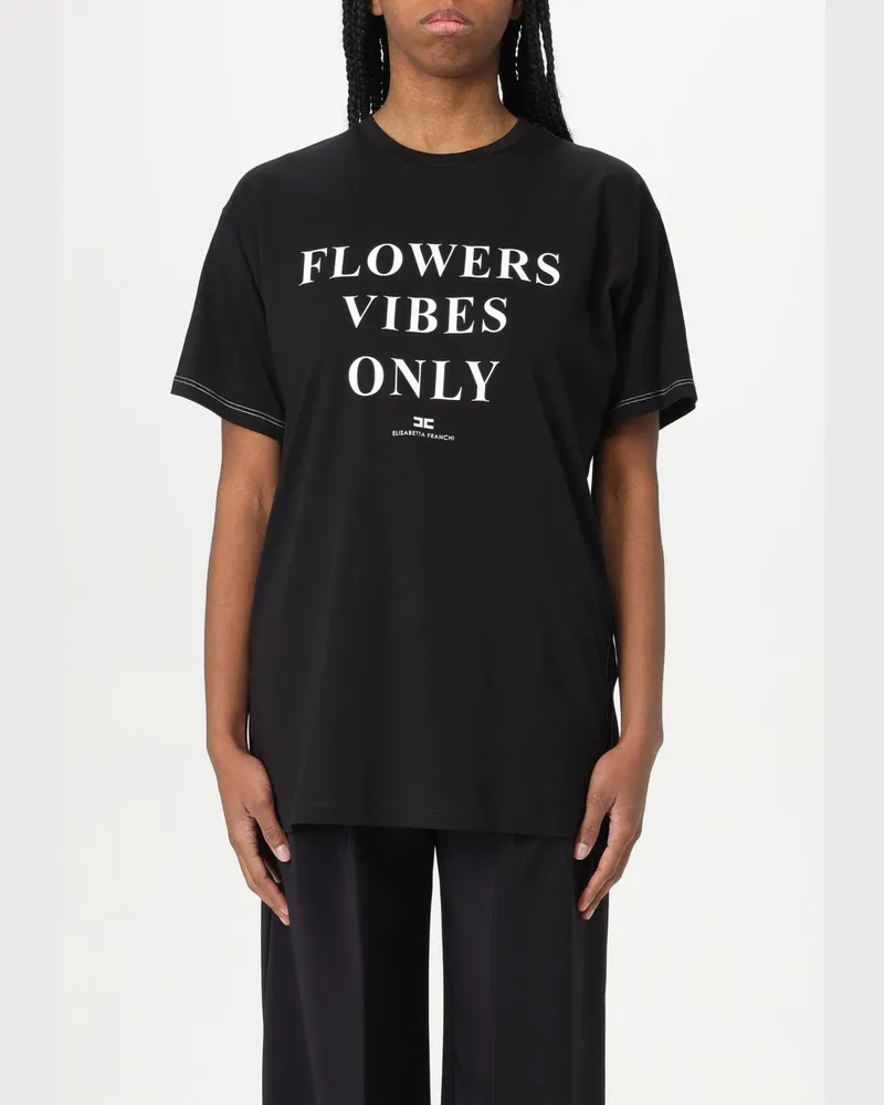 Elisabetta Franchi T-shirt damen Schwarz