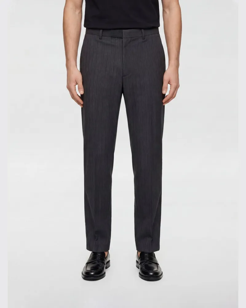 Maison Margiela Maßgeschneiderte Hose aus Schurwolle und Baumwolle Schwarz