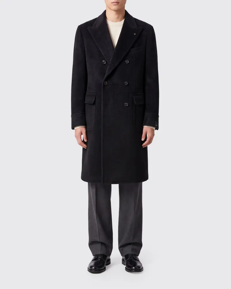 Tagliatore Mantel herren Schwarz