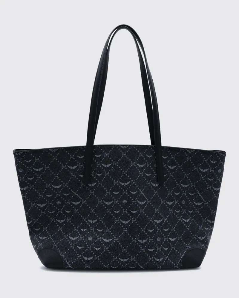 Zadig & Voltaire ZADIG  VOLTAIRE Große Z Shopper Monogram Tote Zadig & Voltaire aus recyceltem Kunstleder Schwarz