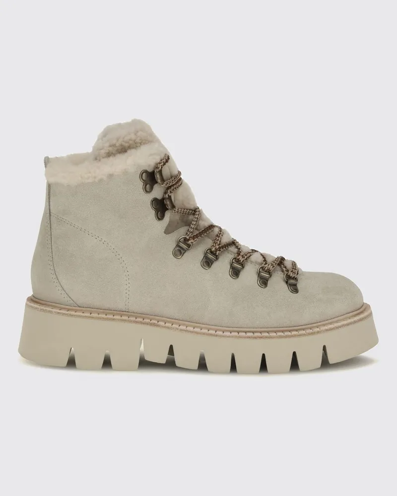 Pedro Garcia Outdoor-Stiefeletten aus Wildleder mit Shearling-Futter Braun