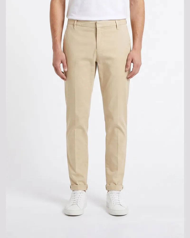 Dondup Gaubert Slim-Fit-Chinohose aus Cord Weiß