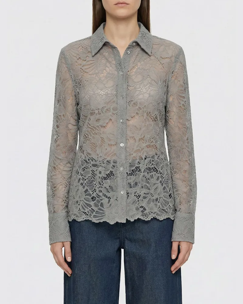 ROTATE Birger Christensen Hemdbluse damen Grau