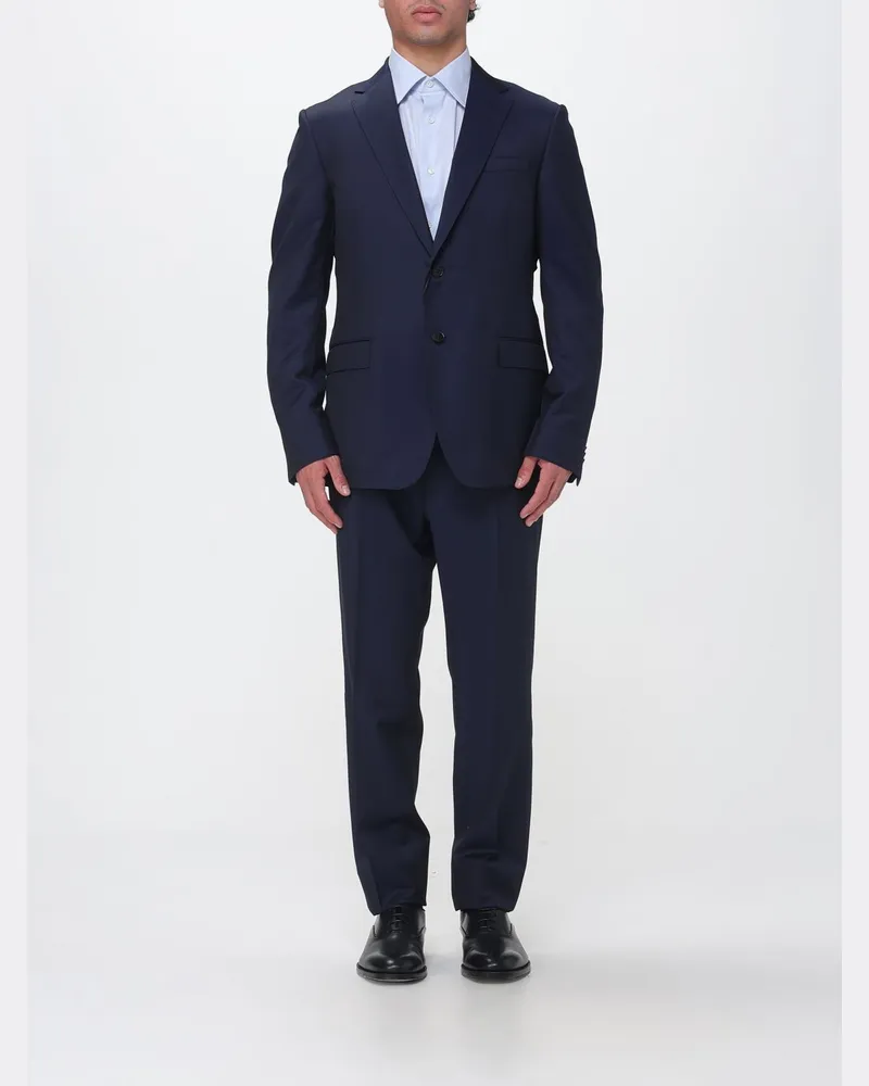 Ermenegildo Zegna Einreiher-Anzug aus Wolle und Mohair Navy