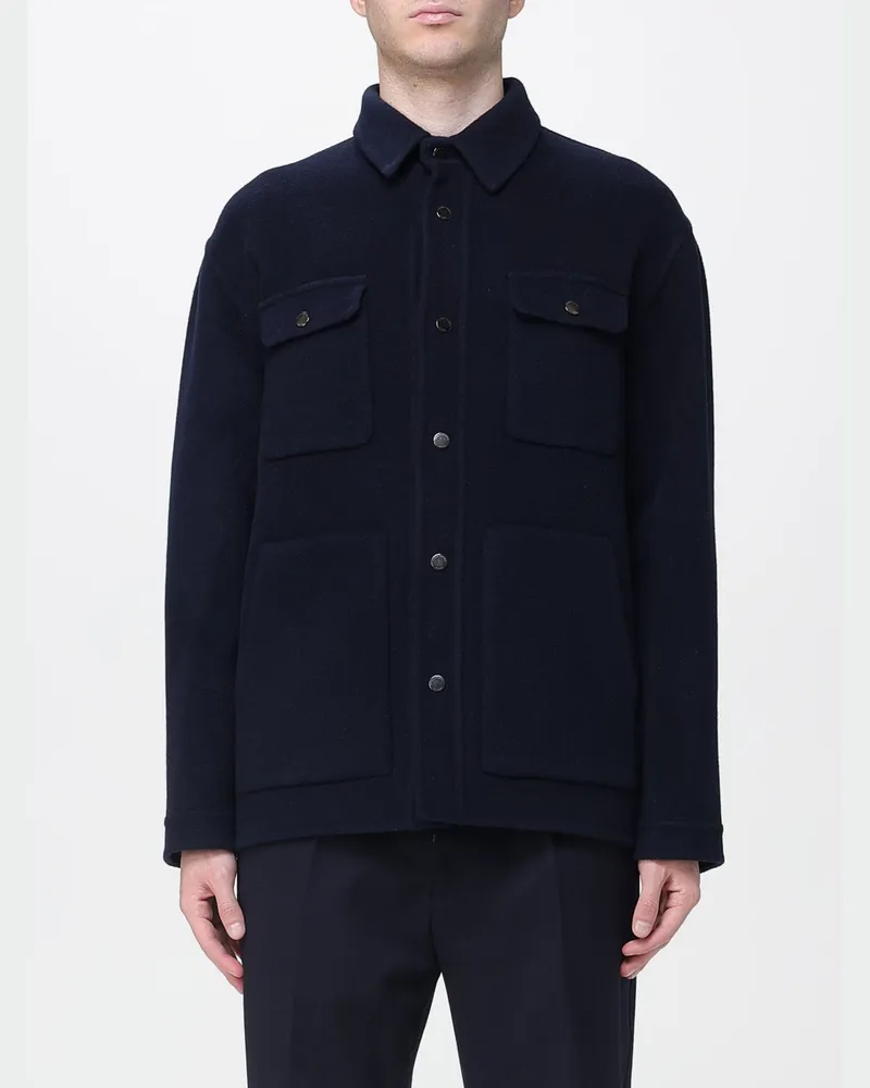 Paolo Pecora Milano Jacke herren Blau