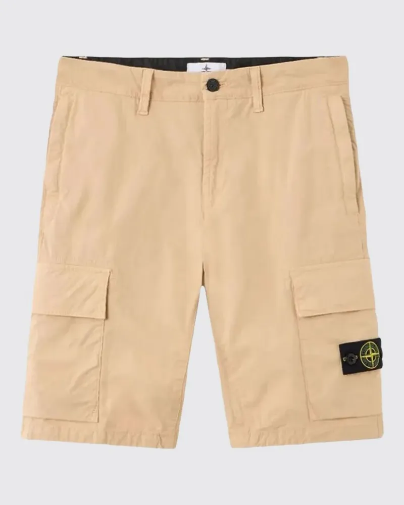Stone Island Cargo-Shorts aus Stretch-Baumwolle Grau