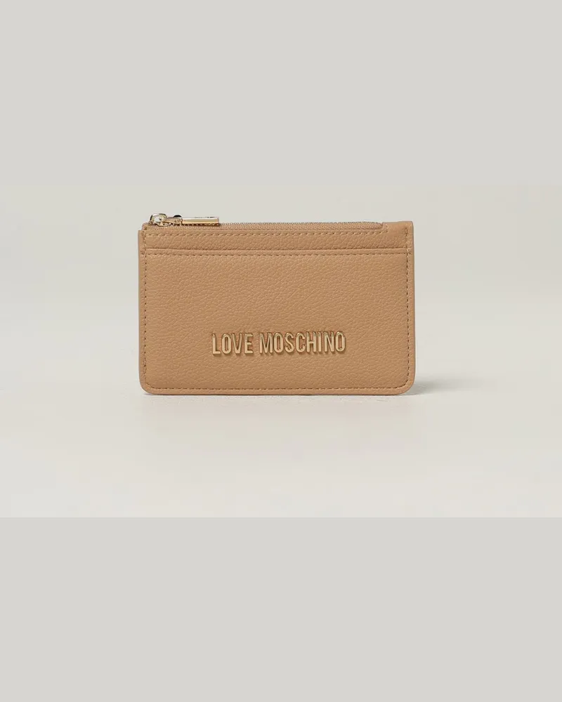 Moschino Geldbörsen damen Beige