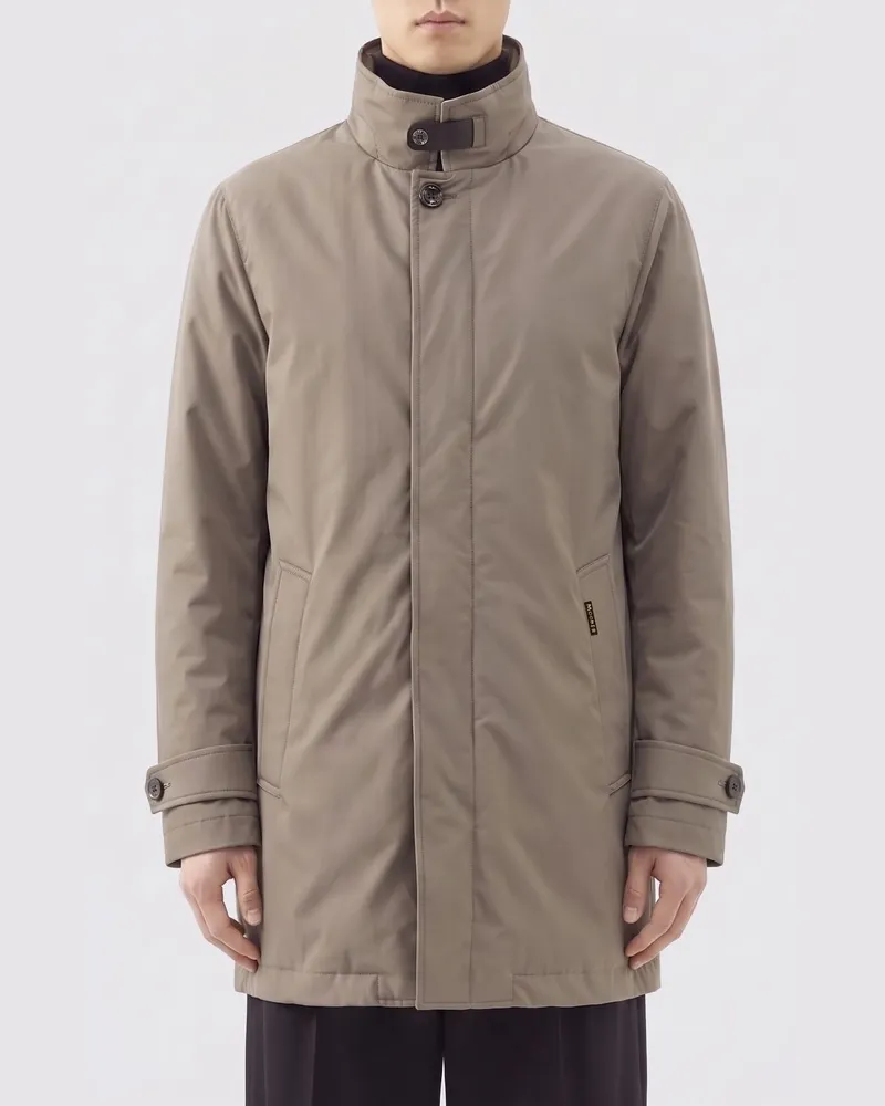 MOORER Duca-L5 Jacke aus Schurwolle und Seide Grau