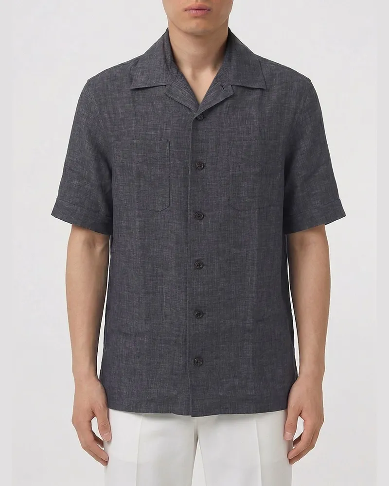 Brunello Cucinelli Hemd herren Charcoal
