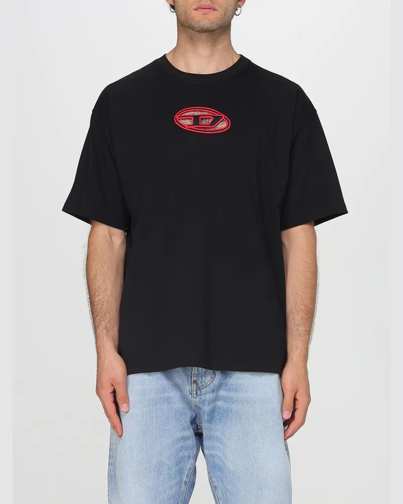 Diesel T-shirt herren Schwarz