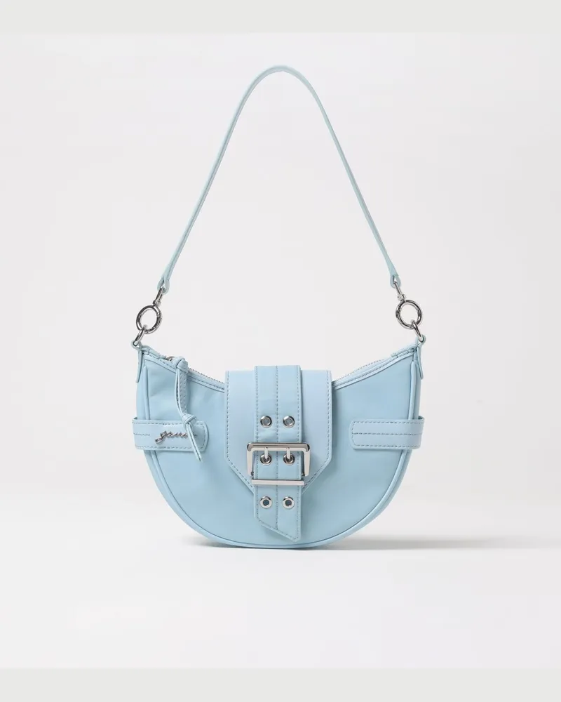 Ganni Schultertasche damen Hellblau