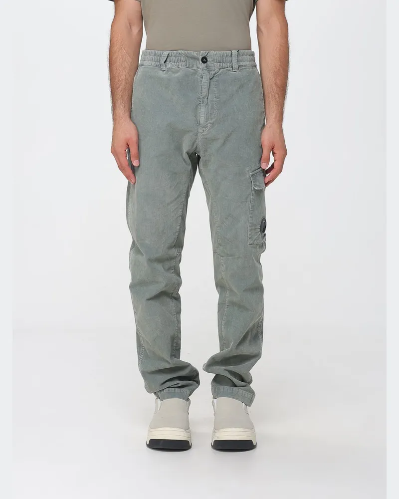 C.P. Company Slim-Fit Cargo-Hose aus Cord mit Pattentaschen und Gürtelschlaufen Grau