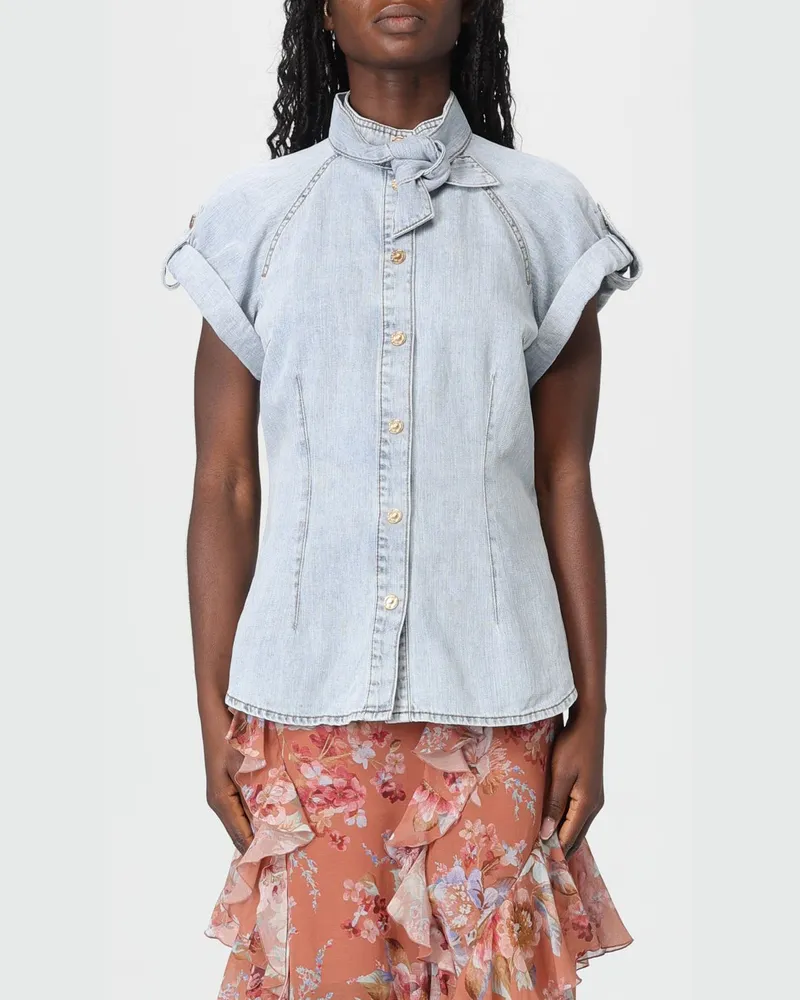Zimmermann Hemdbluse damen Blau