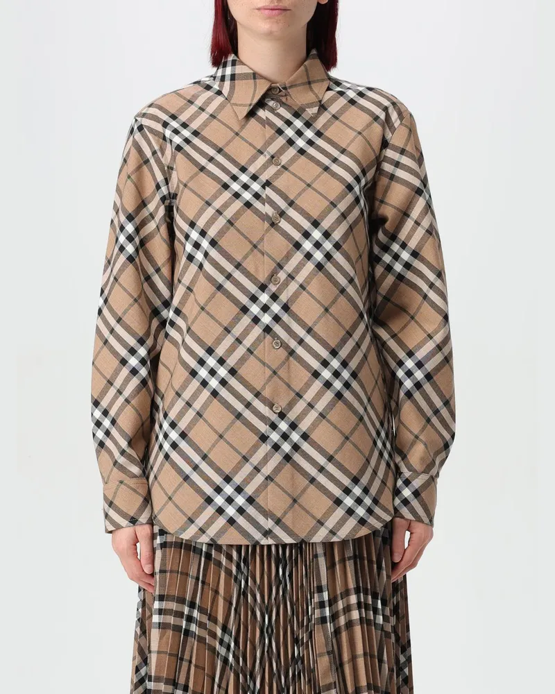 Burberry Hemdbluse damen Wallnuss