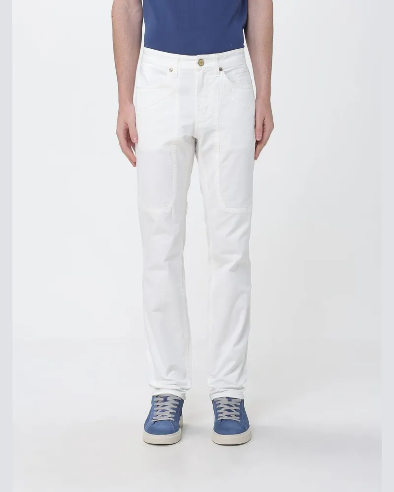 Jeckerson John Slim Fit Hose aus Stretch-Baumwolle Weiß