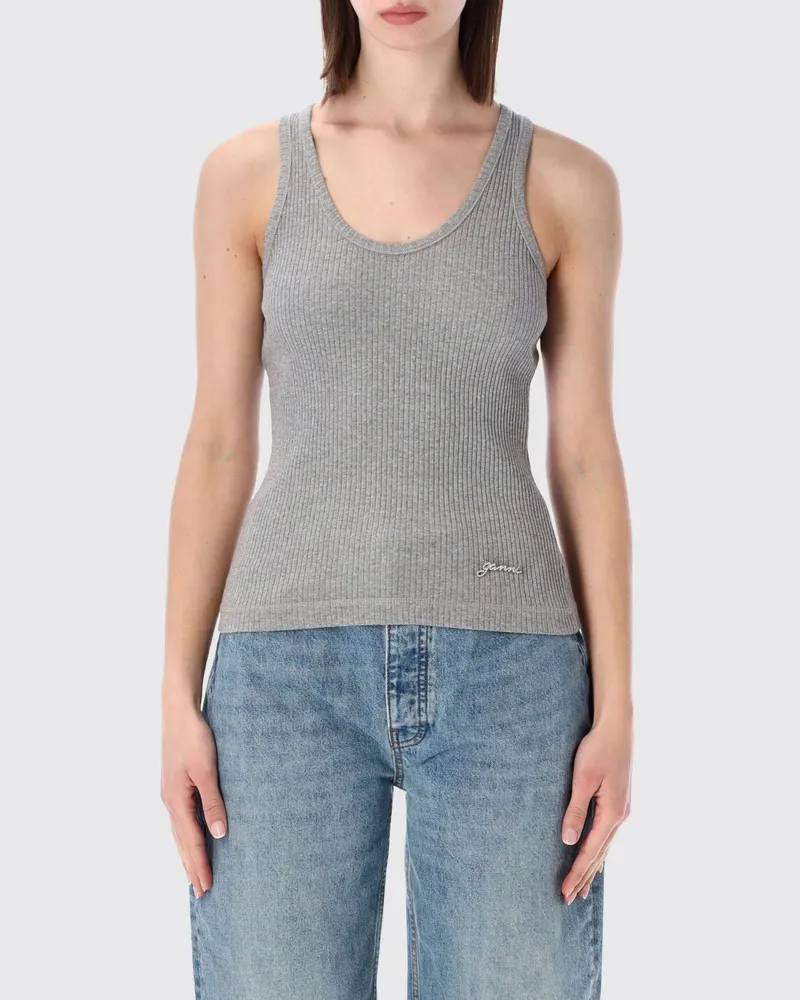 Ganni Top damen Grau