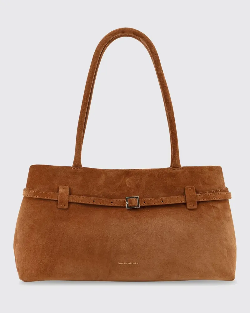 Manu Atelier Schultertasche damen Beige
