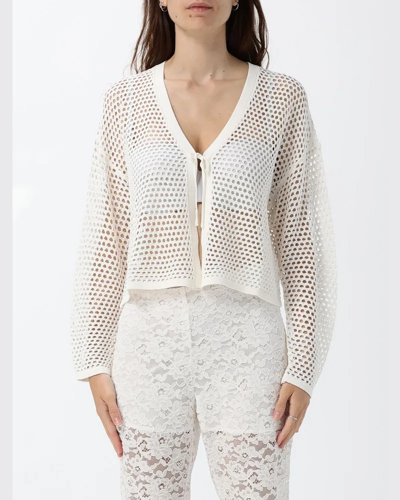 Twin-Set Viskose-Mix Cardigan Twinset Weiß