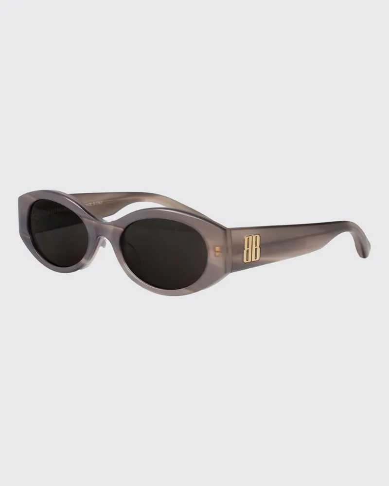 Balenciaga Cat-Eye-Sonnenbrille aus Acetat mit Monogramm-Logo und dunklen Gläsern Grau