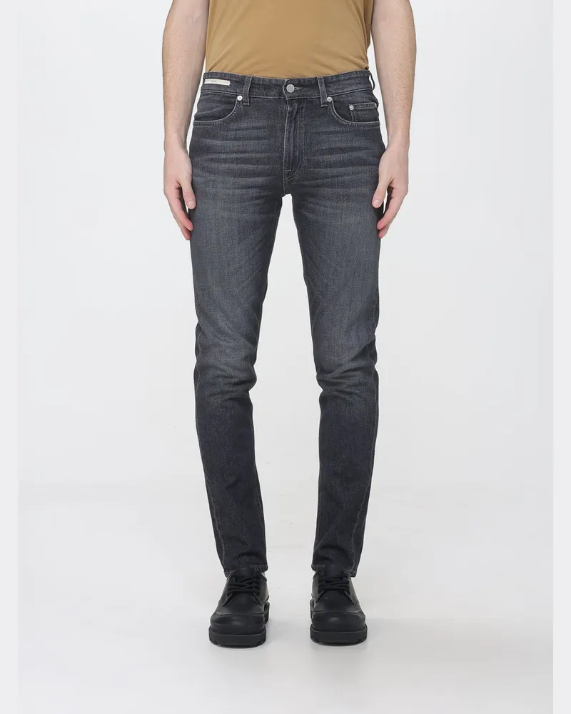 Siviglia Skinny-Fit Five-Pocket-Jeans aus Stretch-Baumwolldenim Grau