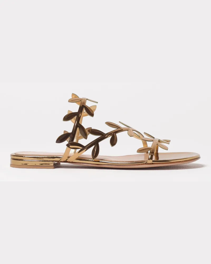 Gianvito Rossi Flache sandalen damen Gold