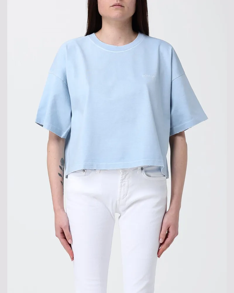Dondup Baumwoll-T-Shirts Blau