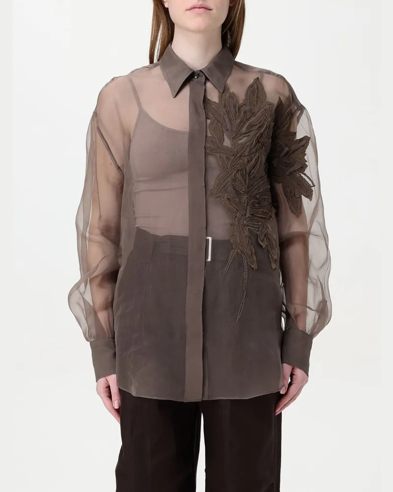 Brunello Cucinelli Hemdbluse damen Dark