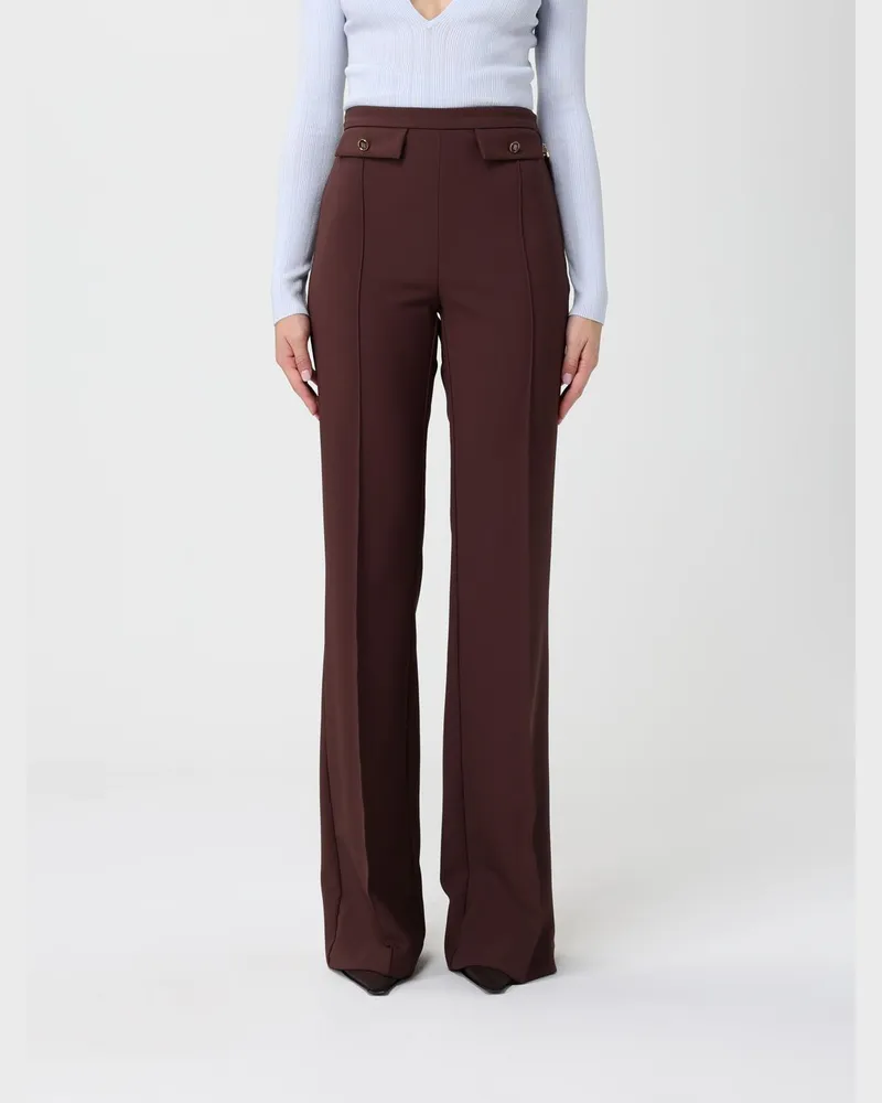 Elisabetta Franchi Hose damen Kaffee