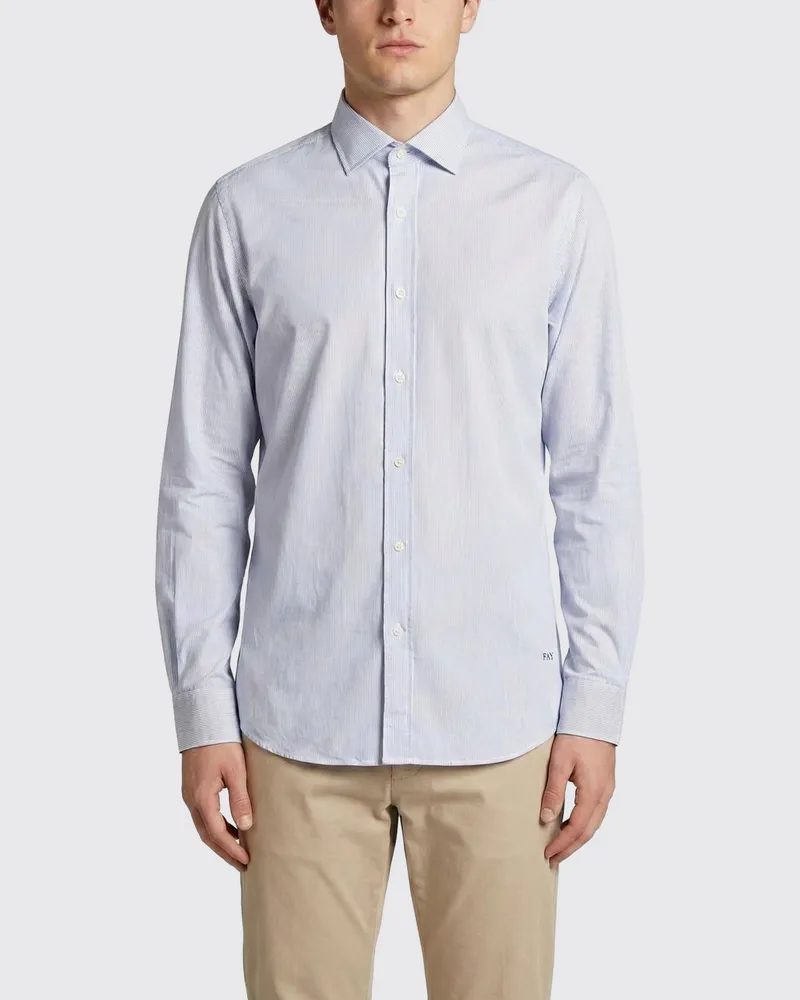 Fay Hemd herren Blau