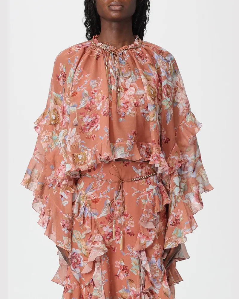 Zimmermann Hemdbluse damen Pink