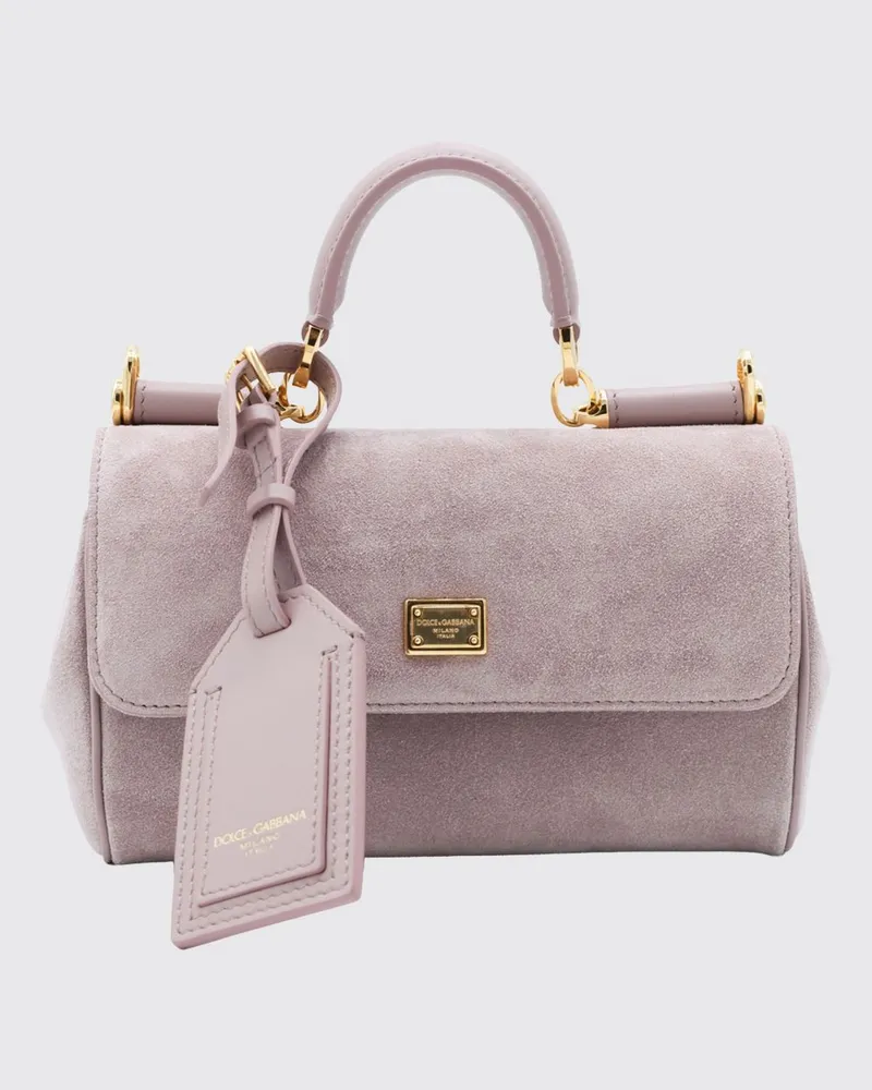 Dolce & Gabbana DOLCE  GABBANA My Sicily Mini-Handtasche von Dolce & Gabbana aus Leder mit abnehmbarem Riemen Pink