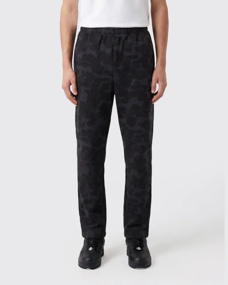 BAPE Jogginghose aus bedrucktem Funktionsgewebe Schwarz