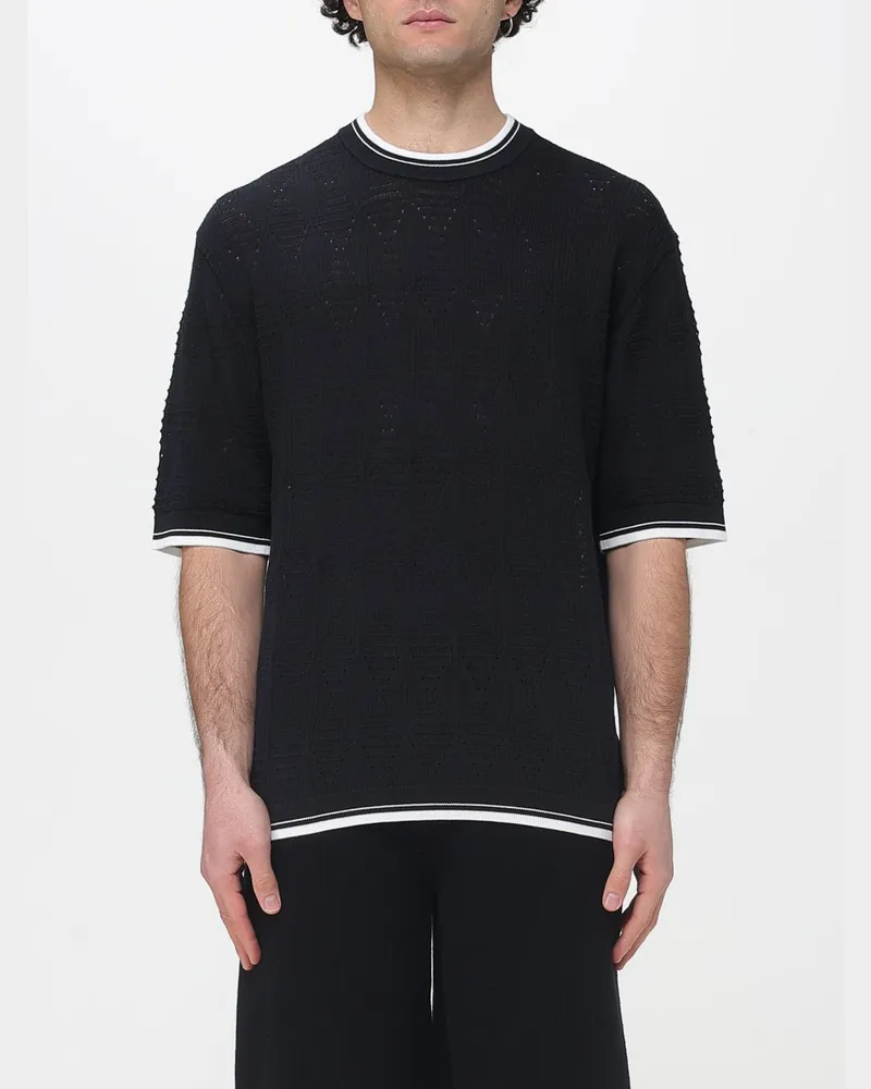 Laneus T-shirt herren Schwarz