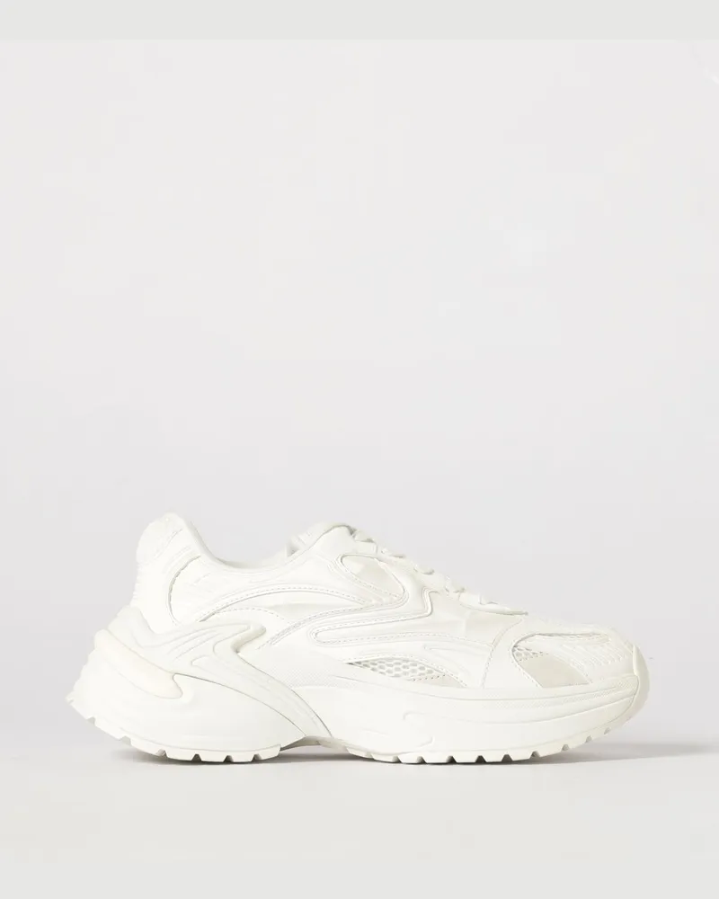 Emporio Armani Sneakers aus Mesh und Gummi Weiß